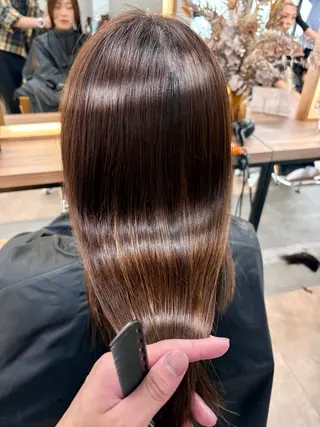 セミロング 💎艶髪/縮毛特化 世麗💎のヘアスタイル
