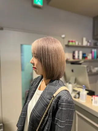 ショート カラー ヘアアレンジ 💍透明感×韓流ハイ トーン💍RYUTAのヘアスタイル