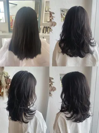 セミロング カラー パーマ ヘアアレンジ メンズ キッズ 豊橋美容院 ソンリエのヘアスタイル