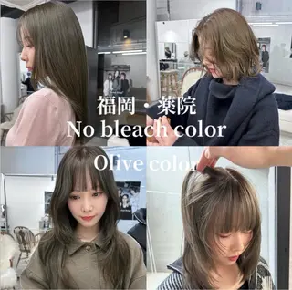 セミロング カラー pia 薬院のヘアスタイル