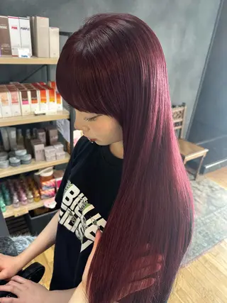 ロング 坂庭 美夢のヘアスタイル
