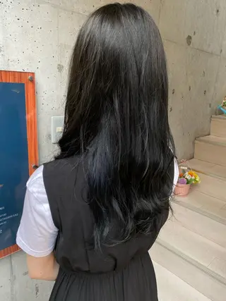 ロング カラー おん眉美容師eMu✄ yuka‪🤍のヘアスタイル