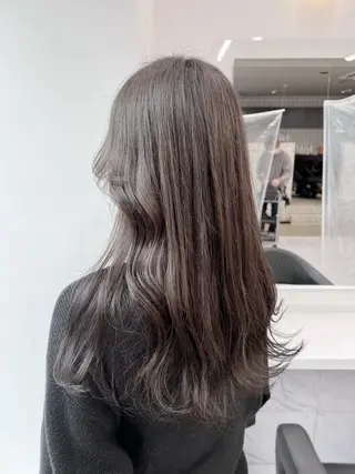 ミディアム カラー パーマ ヘアアレンジ メンズ キッズ ネイル マツエク・マツパ アイブロウ 上品＆韓国風 🥀海心🥀のヘアスタイル