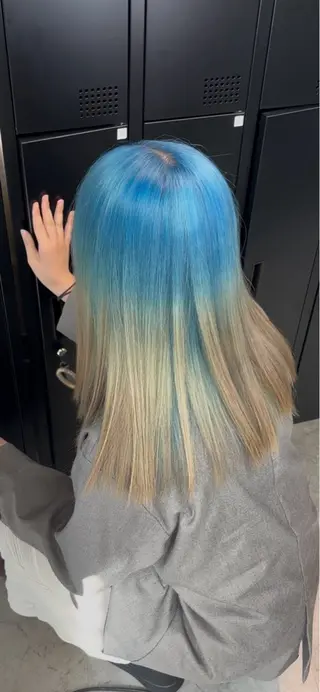ロング カラー 落ちる黒 森崎雄斗のヘアスタイル