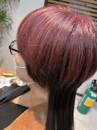 カラー 上原 嘉代子のヘアスタイル