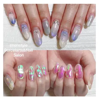 ミディアム ネイル 🐾enen style 🐾のネイルデザイン