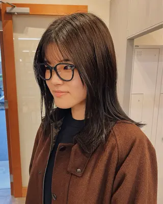 ミディアム カラー ナチュラル&ラフヘア 松尾 凌のヘアスタイル