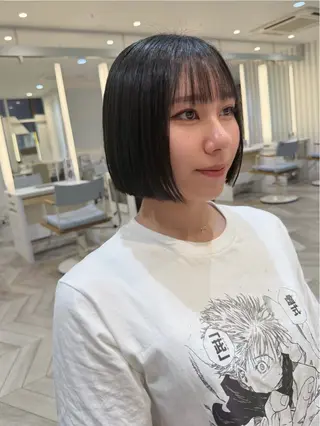 ショート 小顔レイヤー/ ベージュ🤍Rieのヘアスタイル