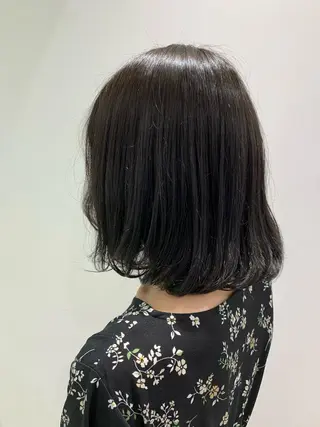 ミディアム 🪞透明感カラー🫧 縮毛矯正🥇かずきのヘアスタイル