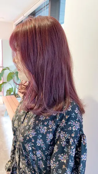 セミロング カラー ヘアアレンジ 天神レイヤーカット No.1💖マユカのヘアスタイル