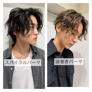 ミディアム メンズ 三矢 ちなつのヘアスタイル
