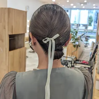 ヘアアレンジ 彩桜/アレンジ/艶 カラー/小顔カット✂のヘアスタイル