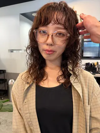 セミロング パーマ dogstar小林諒 パーマ/レイヤーのヘアスタイル