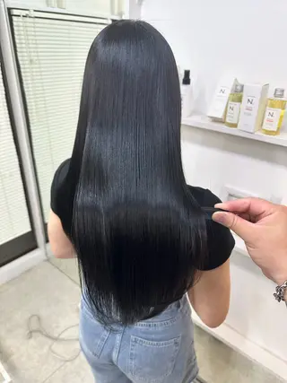 ロング カラー 髪質改善/レイヤー ストウシンゴのヘアスタイル