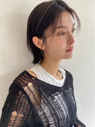 ミディアム 美容室 エンドのヘアスタイル