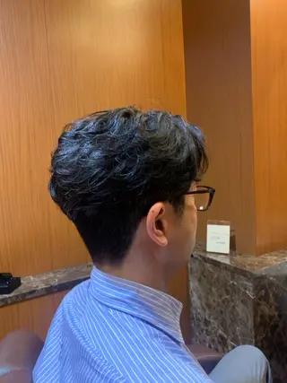 ミディアム パーマ 杉本 翔希のヘアスタイル
