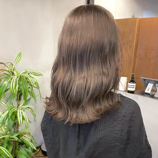 セミロング カラー パーマ ヘアアレンジ メンズ キッズ ネイル マツエク・マツパ 前川 朋香のヘアスタイル