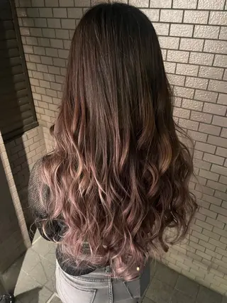 ロング カラー ハイトーン特化/ ヘアセット/モエノのヘアスタイル
