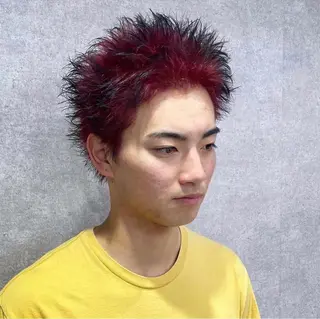 ショート カラー パーマ メンズ 🔥メンズ 特化🔥菊水皐暉🔥のヘアスタイル