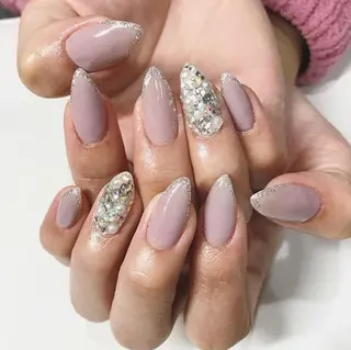 ネイル 渋谷／チップ長さ出し 👑アプレgel-xのネイルデザイン