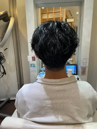 パーマ メンズ 扇 空のヘアスタイル