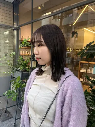 ミディアム 韓国好き🇰🇷 美容師MIKUのヘアスタイル