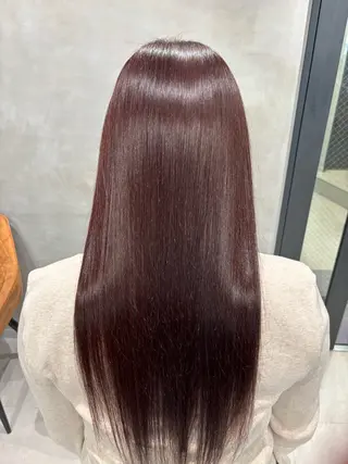 ロング カラー 艶カラー✨️縮毛矯正 ×耳ツボ💠mamiのヘアスタイル