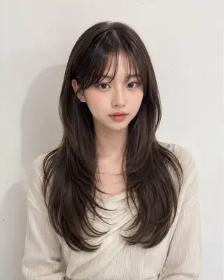 ロング モテ🤍トレンドヘア /新宿/ワカナのヘアスタイル