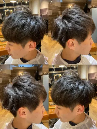 ショート 🔥メンズパーマ 特化 渡辺一翔のヘアスタイル