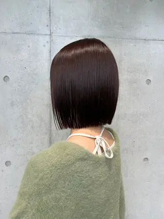 ショート カラー ヘアアレンジ ボブ艶モテカラー🫧 カリンのヘアスタイル