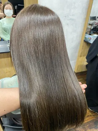 セミロング カラー 髪質改善/レイヤー カット手塚奨のヘアスタイル