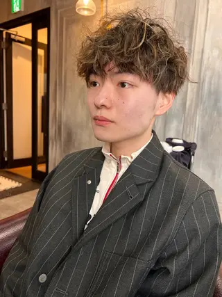 ショート メンズ パーマ美容師 matsuのヘアスタイル