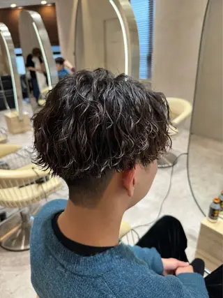 ショート パーマ メンズ ASUKA/メンズ パーマ特化/千歳烏山のヘアスタイル
