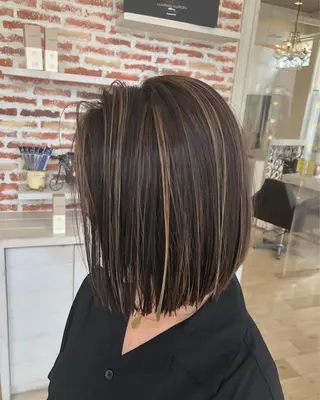 ミディアム カラー 東恩納 誠のヘアスタイル