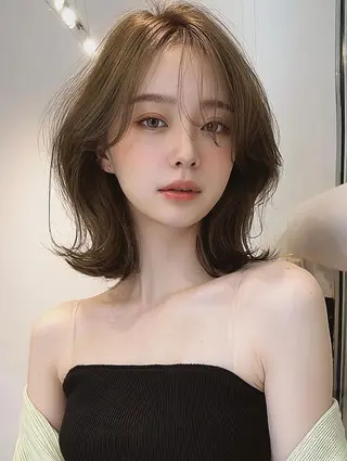 ミディアム FOCUS JAPAN3のヘアスタイル