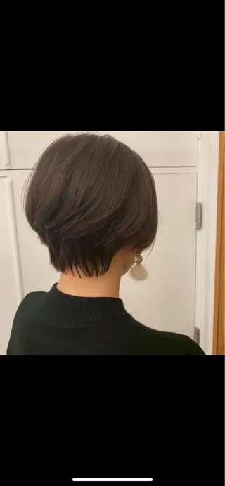 ショート 艶髪color💎髪 質改善ストレート大吉のヘアスタイル