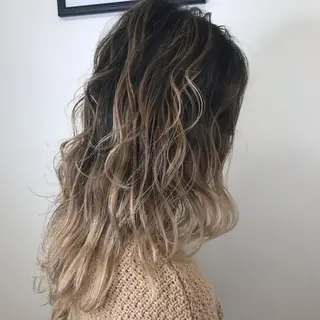 セミロング カラー Lien 深井店のヘアスタイル