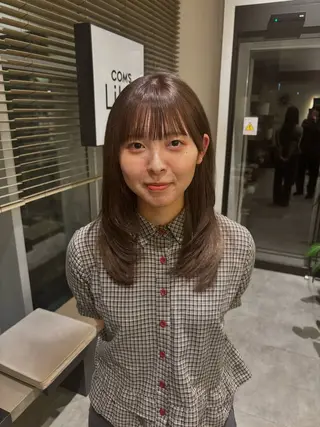 セミロング com’sLibli 澤井凜のヘアスタイル