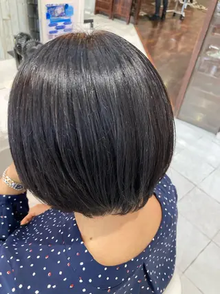 ショート パーマ 岩崎 裕司のヘアスタイル