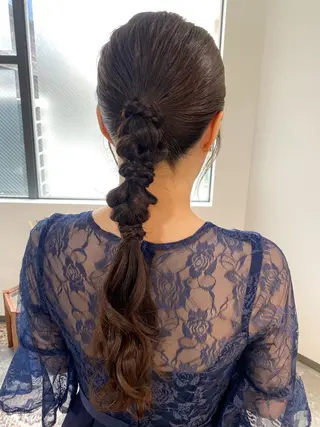 ロング ヘアアレンジ 🌼髪質改善・アレン ジ・レイヤー🌼のヘアスタイル