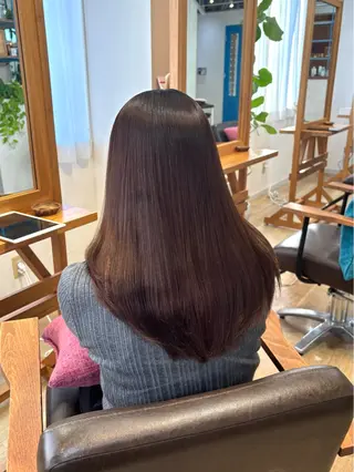 ロング パーマ RINNO🌷透明感 カラー/髪質改善のヘアスタイル