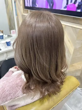 ミディアム カラー TIES/艶髪/透明 感カラー🌷トーコのヘアスタイル