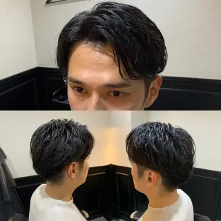 ショート パーマ メンズ 池田達也anyhow /店長のヘアスタイル