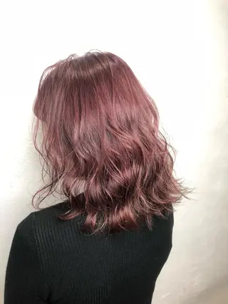 ミディアム カラー パーマ ヘアアレンジ メンズ まつげと眉 Meliaのマツエク・マツパデザイン