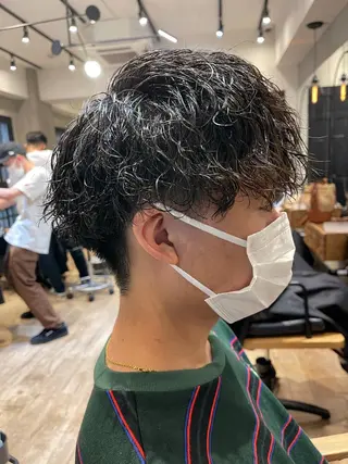 ショート パーマ メンズ特化 TAKE高崎のヘアスタイル