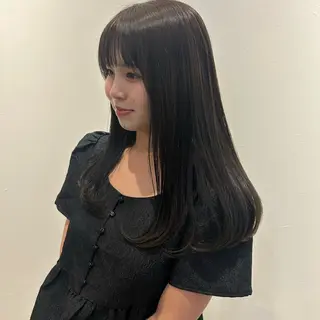 ロング カラー 田中 遥陽のヘアスタイル