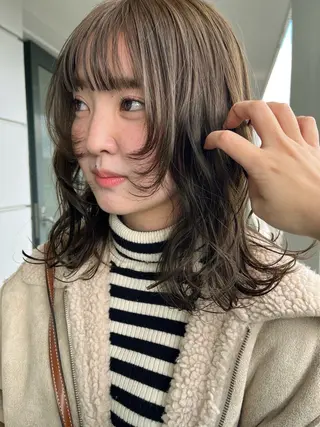 ミディアム カラー IROW/イロウ天神 大名店 yamaのヘアスタイル