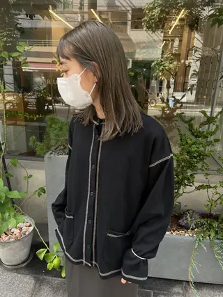 ミディアム 韓国好き🇰🇷 美容師MIKUのヘアスタイル