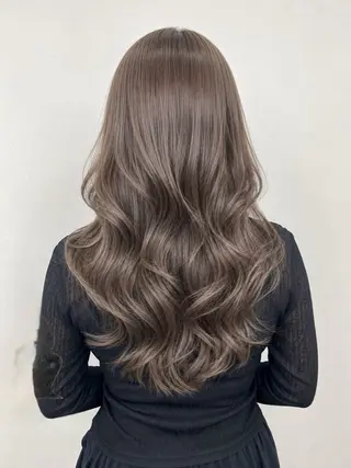 ロング カラー 盛れる顔周り✨韓国式 レイヤーkanatoのヘアスタイル