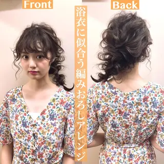 ヘアアレンジ レイヤーカット 小山 悠のヘアスタイル
